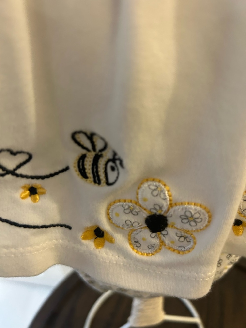 Carter's White Baby Dress & Sun Hat Set with Yellow Floral Trim - Picture 2 of 4